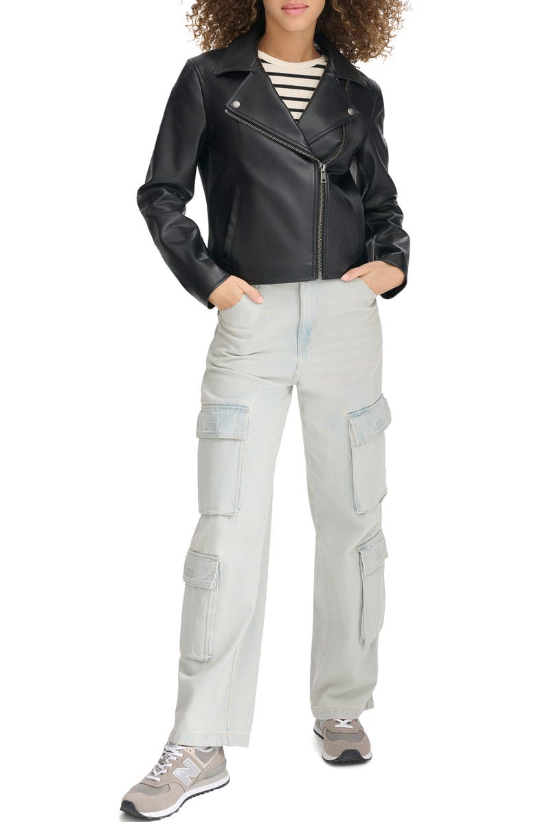 Levi's<sup>®</sup> Faux Leather Moto Jacket, Alternate, color,