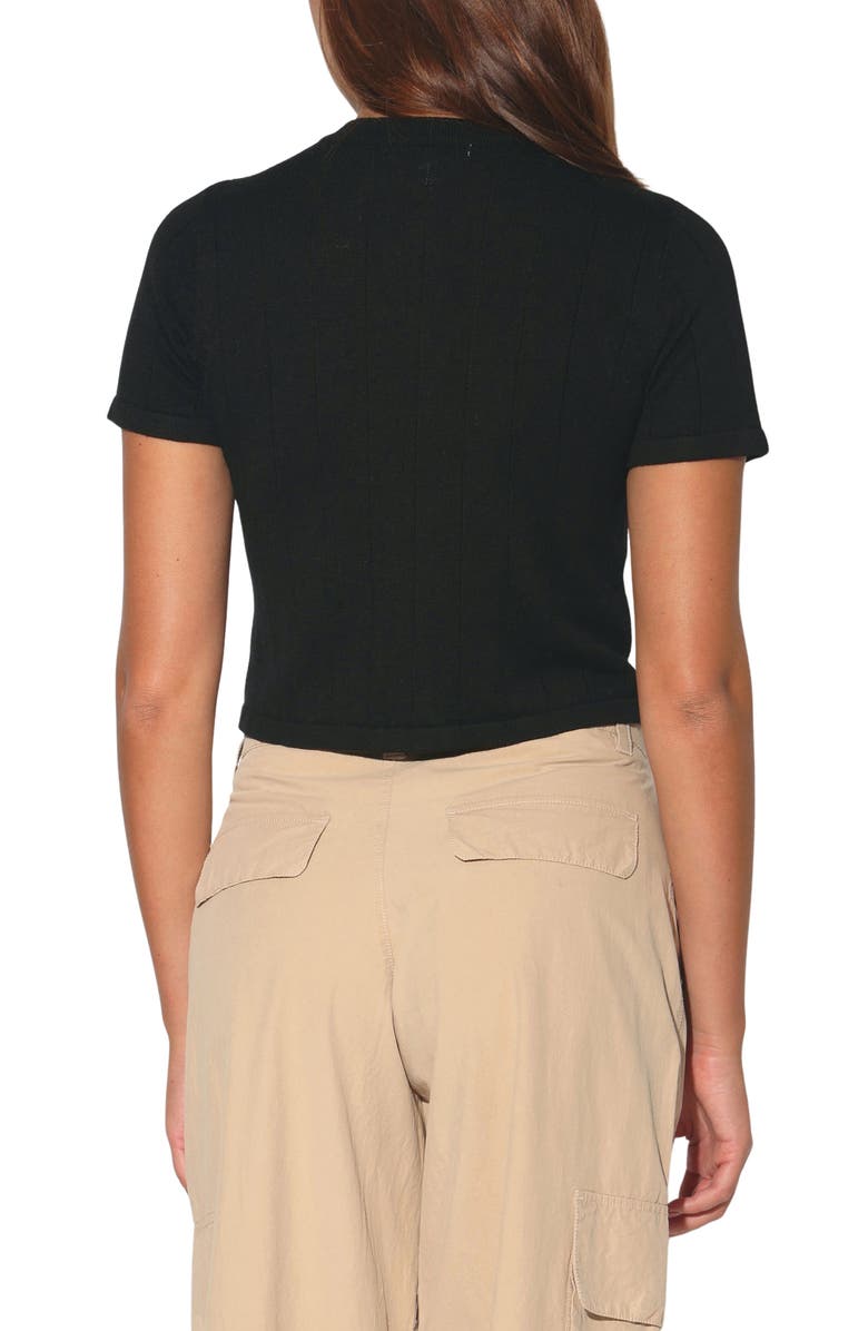 Walter Baker Louise Cardigan Sweater, Alternate, color, Black