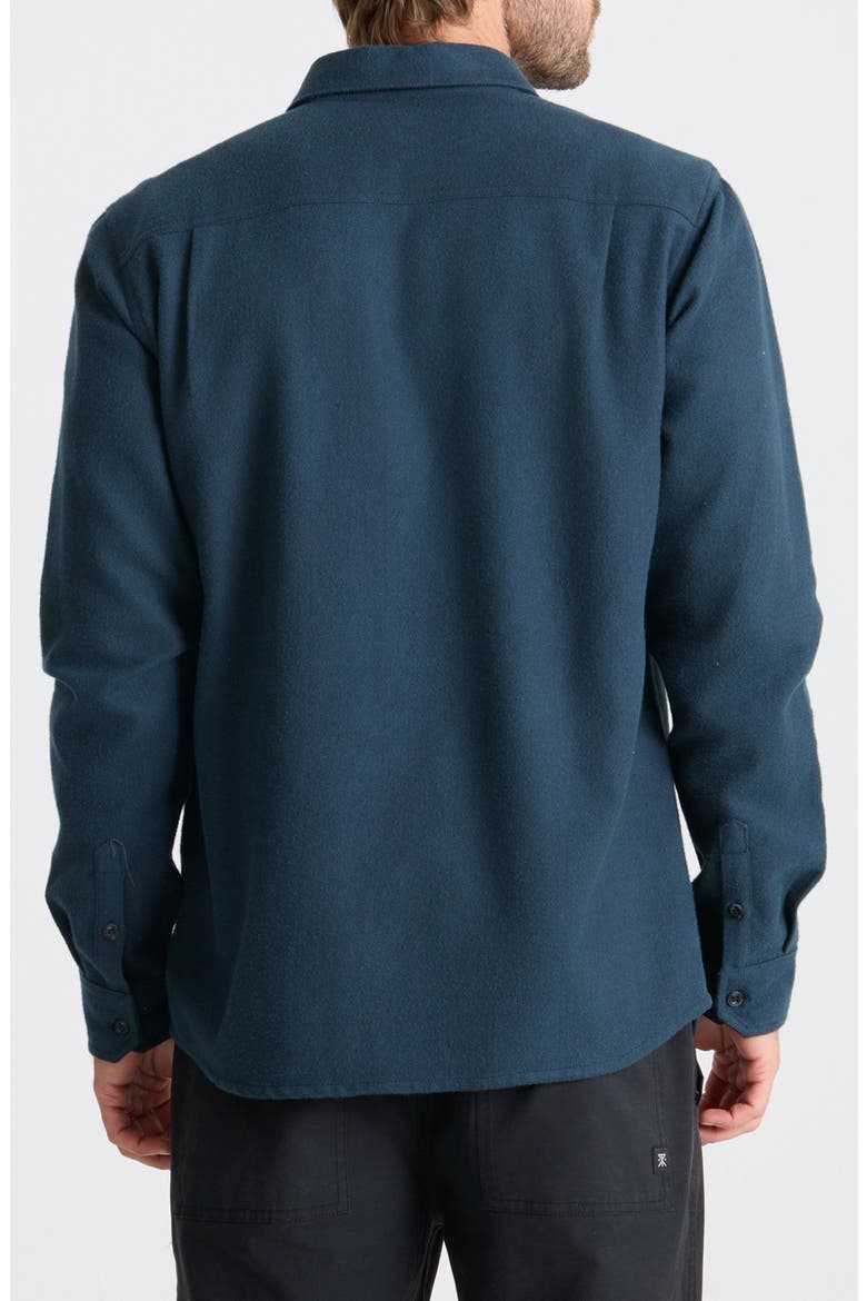 Crossroads Organic Cotton Button-Up Shirt, Alternate, color, DEEP NAVY HARRINGBONE