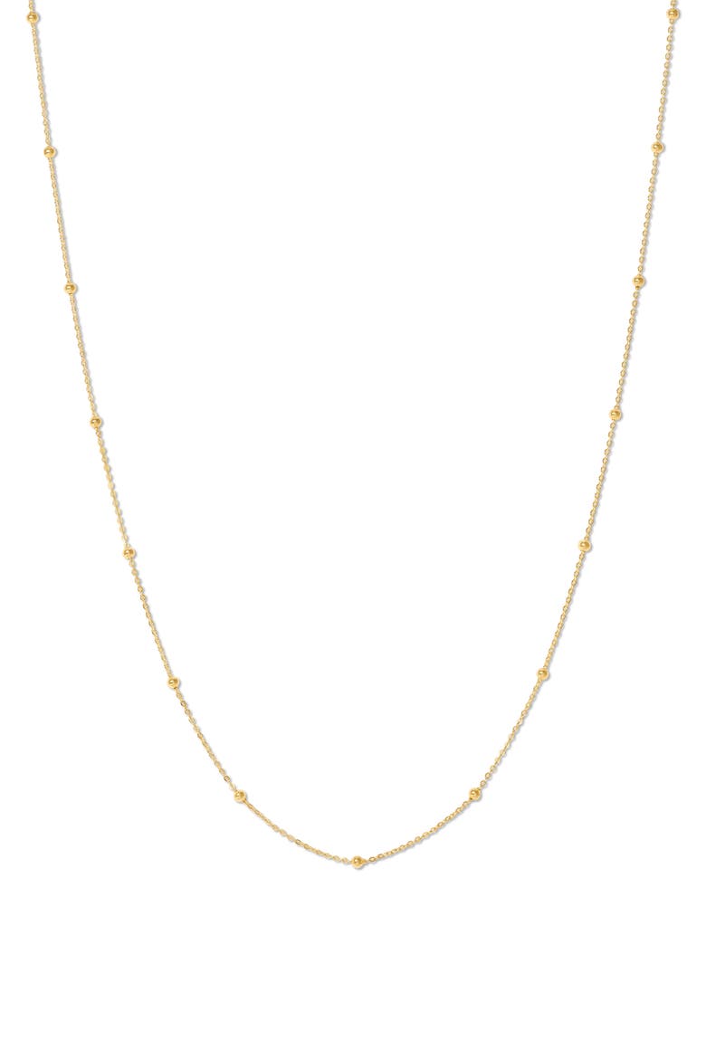 Saturn Chain Necklace, Main, color, YELLOW GOLD