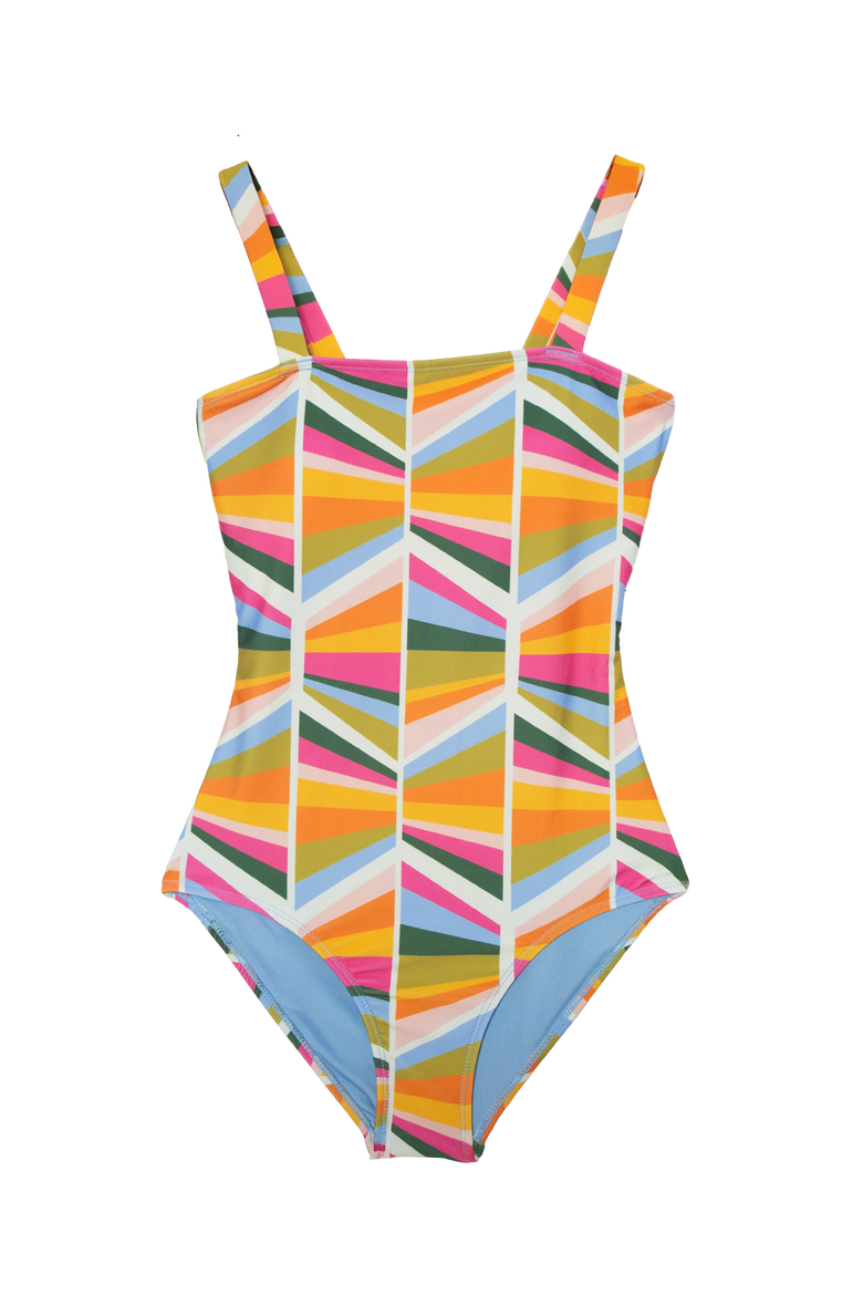 Harbor One-Piece Swimsuit, Alternate, color, Rockpoint
