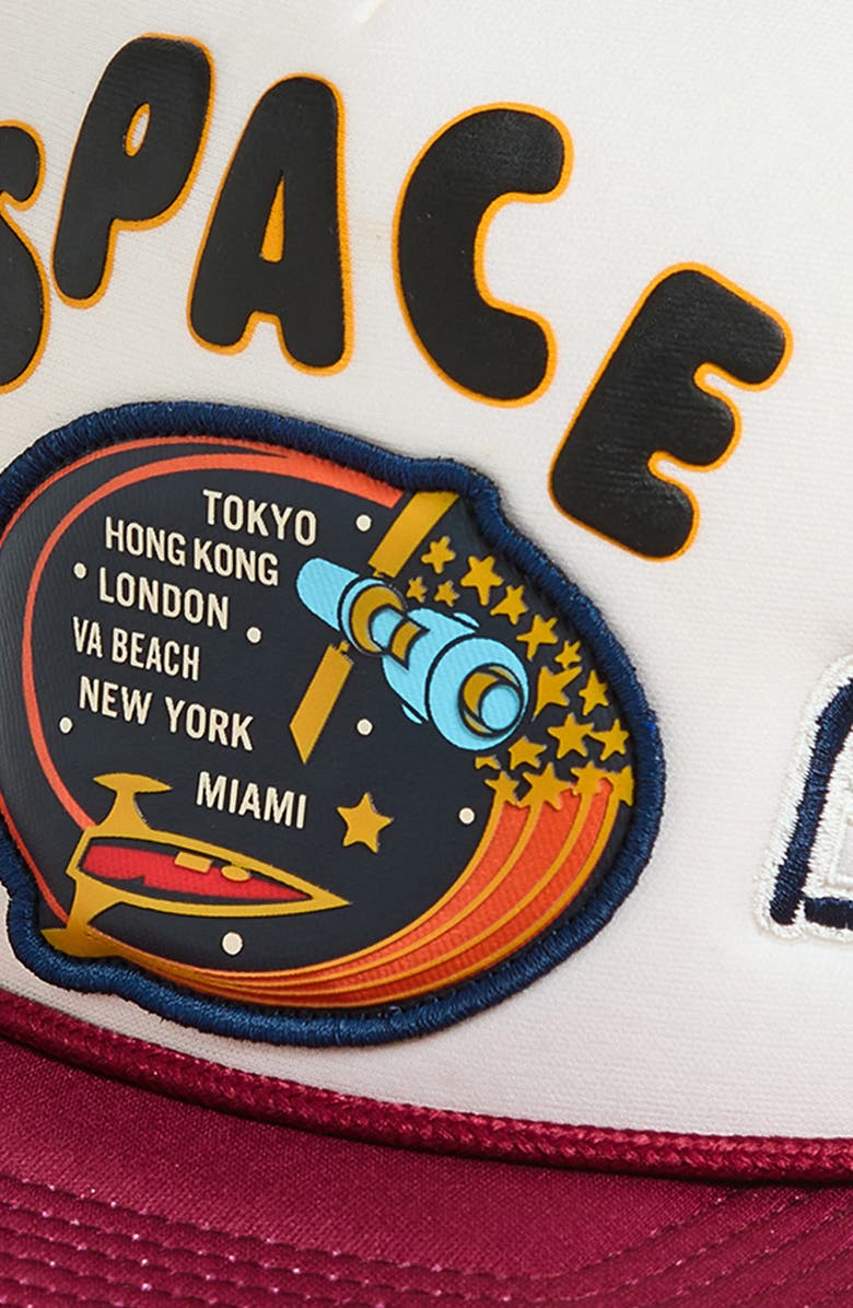 Billionaire Boys Club BB Space Trucker Hat, Alternate, color, Rhododendron