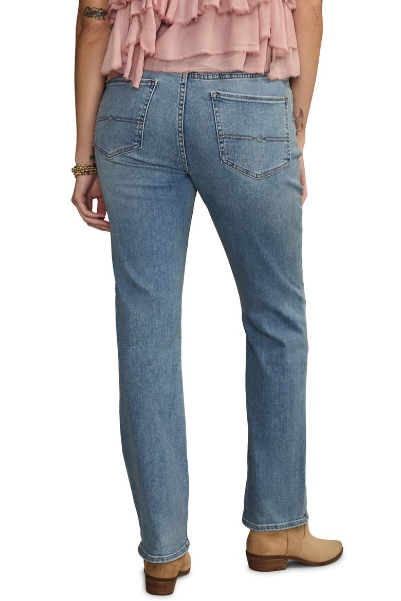 Curvy High Waist Straight Leg Jeans, Alternate, color, WANDERER