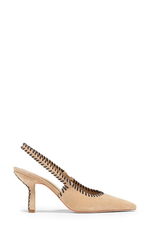 Cinq À Sept Suki Whipstitch Slingback Pump In Neutral