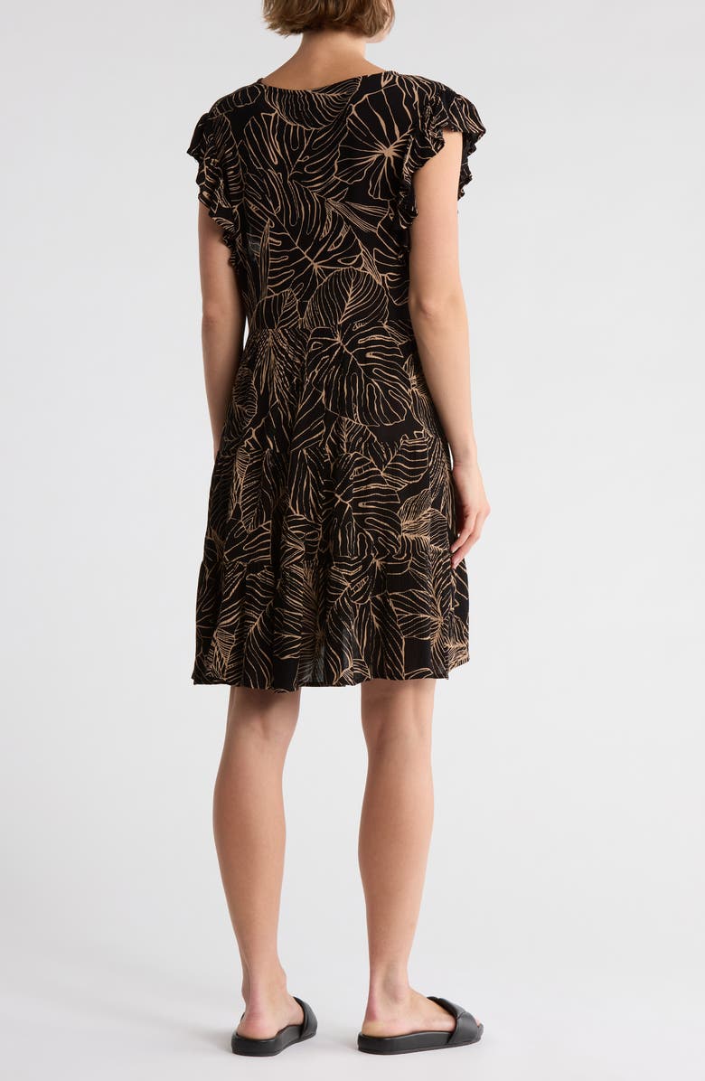 Elan Ruffle Tiered Cover-Up Dress, Alternate, color,