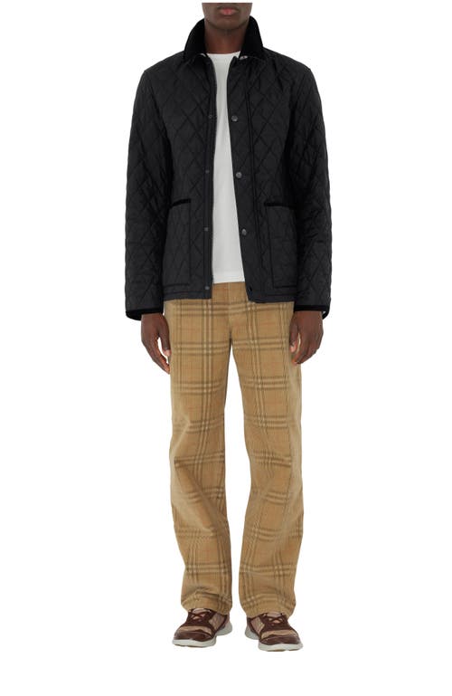 Burberry Haddington Quilted And Padded Jacket In Black