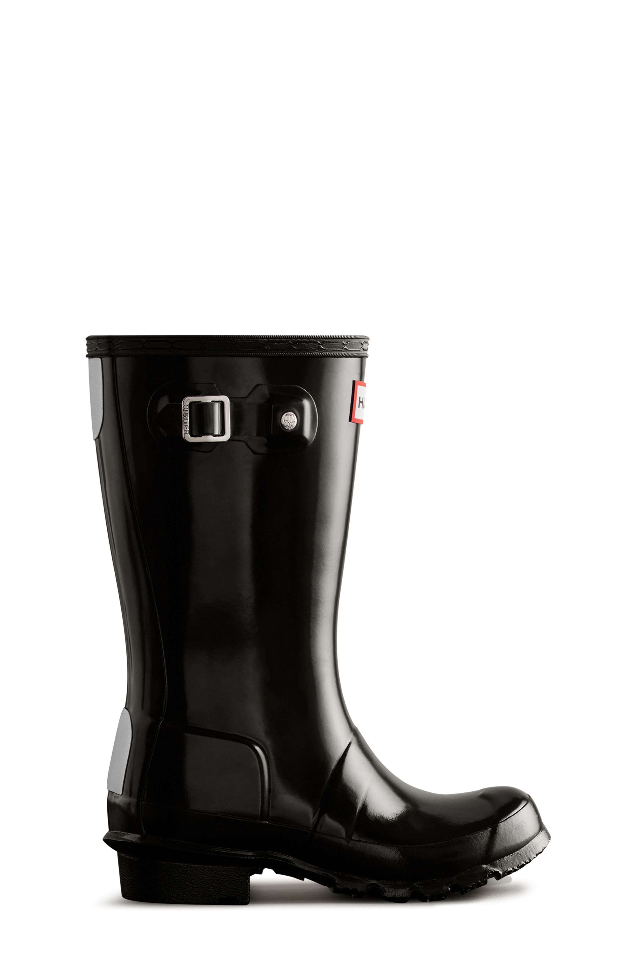 Hunter Kids' Original Gloss Waterproof Rain Boot, Alternate, color, 