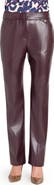 Tahari ASL Faux Leather Pants