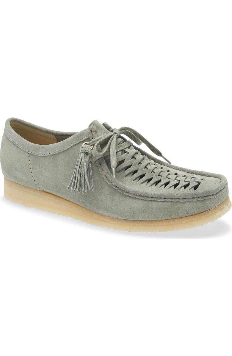 Clarks<sup>®</sup> Wallabee Weave Loafer, Main, color, Sage Suede