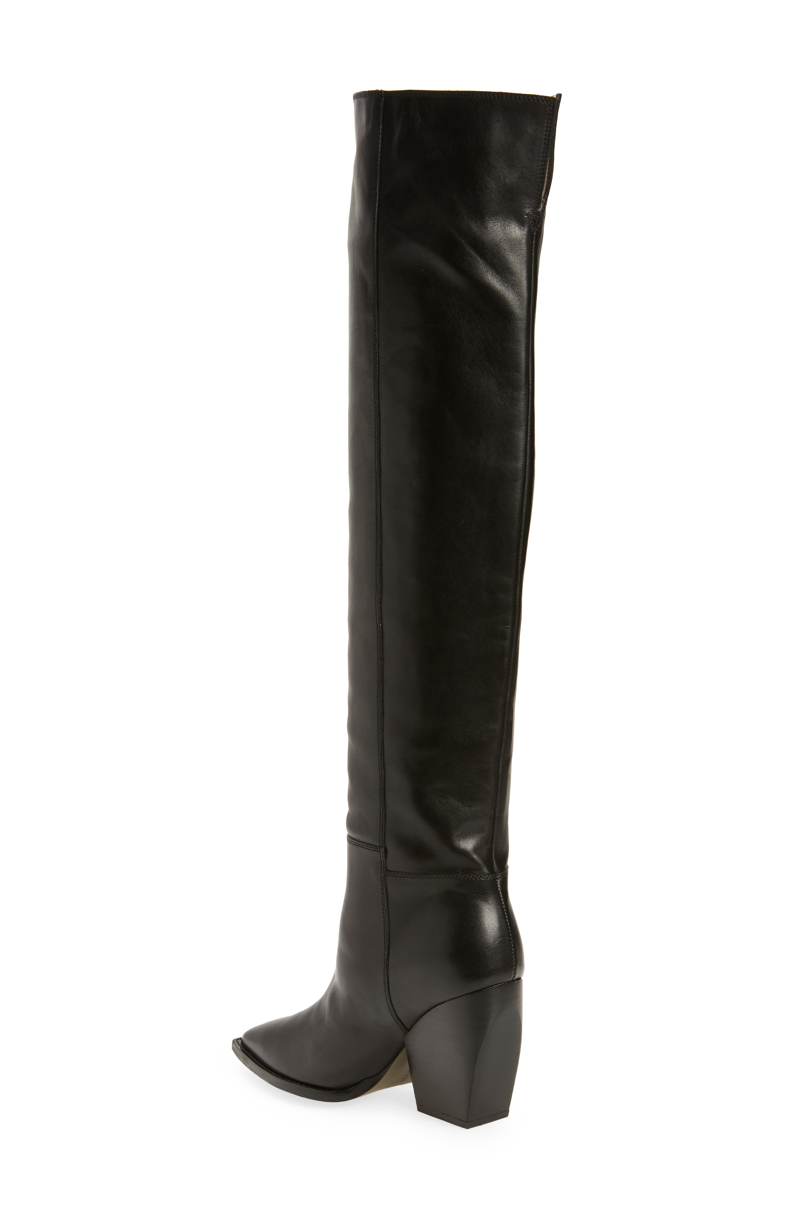 AllSaints Reina Over the Knee Boot, Alternate, color, Black