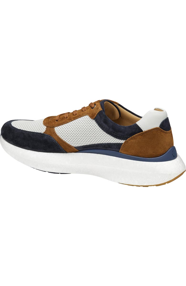 Johnston & Murphy Briley Perforated Sneaker, Alternate, color, Navy Multi Suede/Full Grain