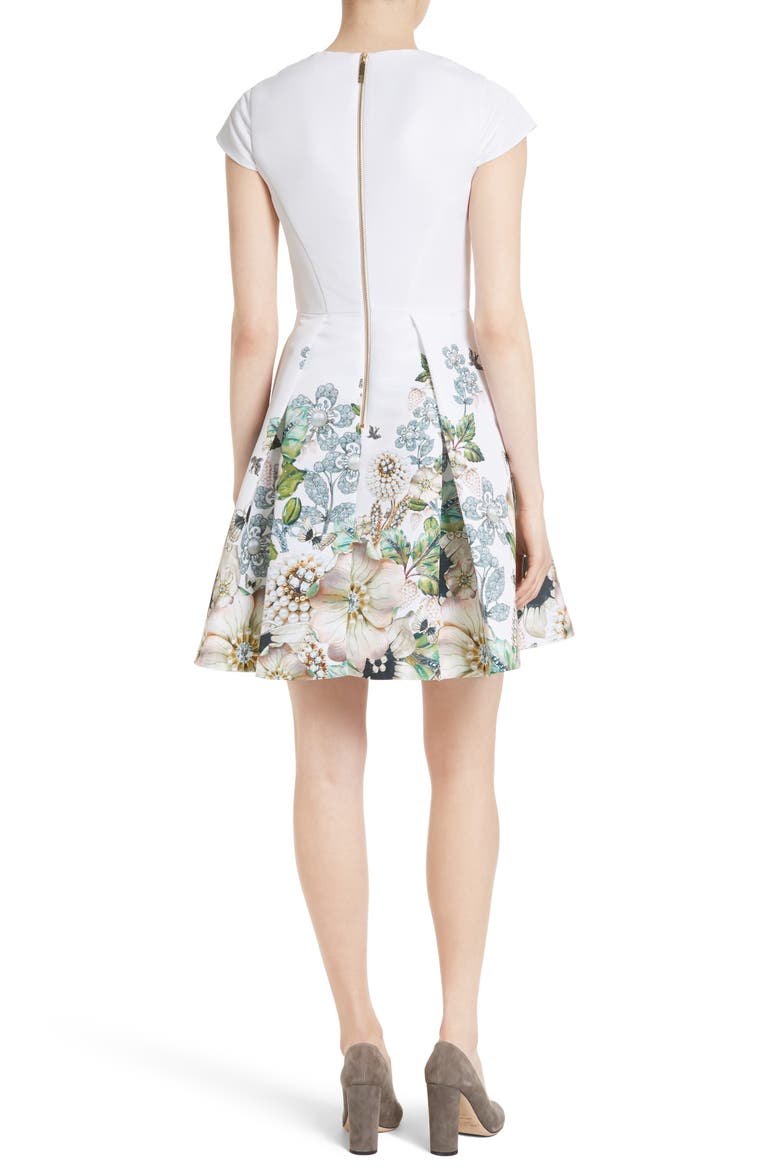 Yvetta Fit & Flare Dress, Main, color, IVORY