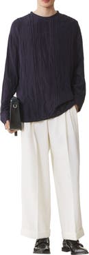 Lanvin Pleated Silk Top