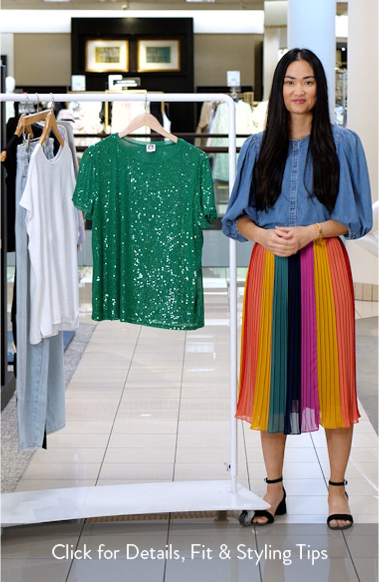 Sequin Mesh Top, sales video thumbnail