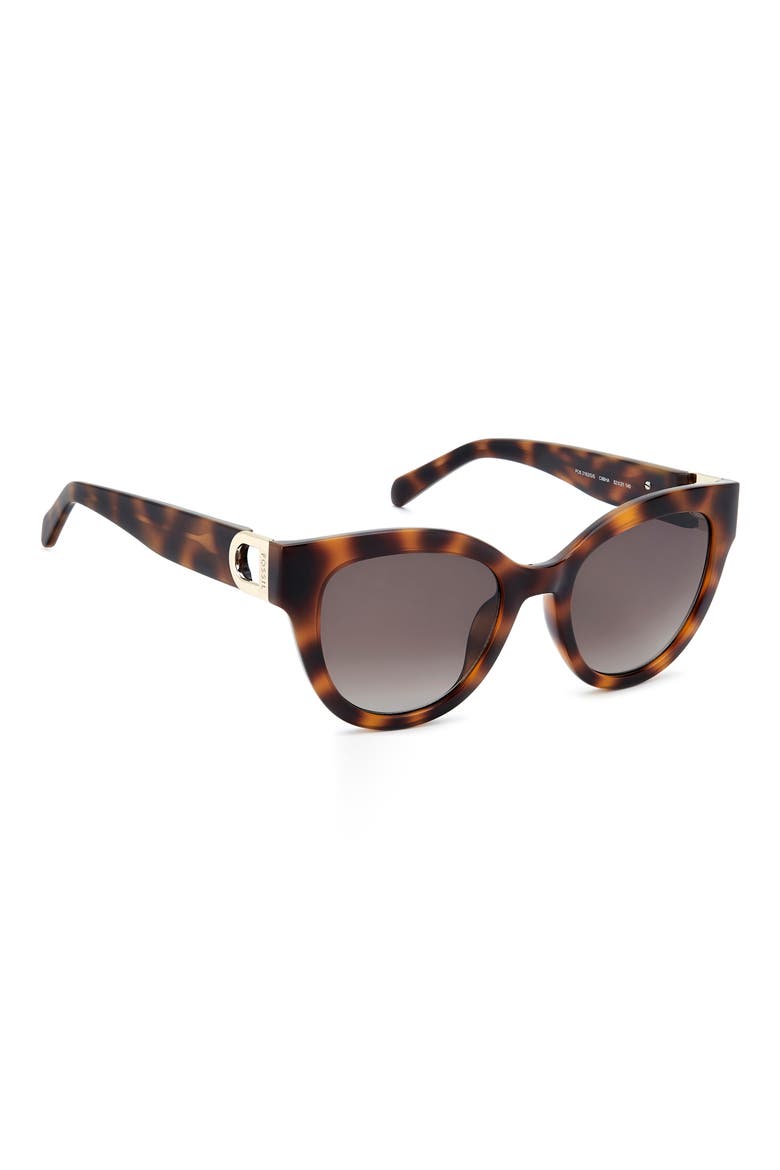 52mm Cat Eye Sunglasses, Alternate, color, HAVANA HONEY/ BROWN SF