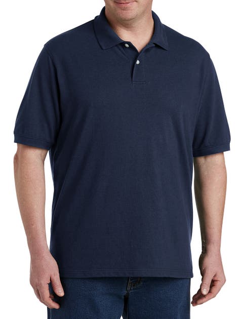 Big & Tall Piqué Mesh Short-Sleeve Polo Shirt