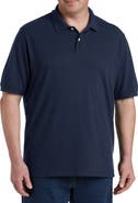 B+T Essentials Big & Tall Piqué Mesh Short-Sleeve Polo Shirt