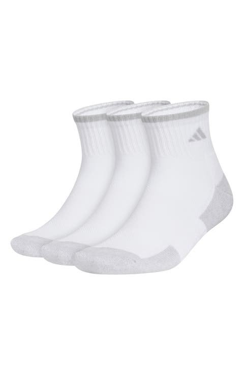 Cushioned 3-Pack Quarter Crew Socks