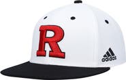 adidas Men's adidas White Rutgers Scarlet Knights On-Field Baseball Fitted Hat