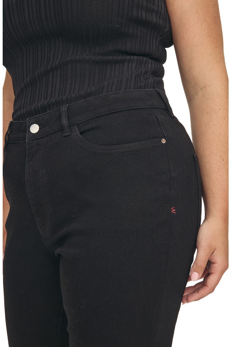 NAO High Waist Bootcut Jeans, Alternate, color, JET BLACK