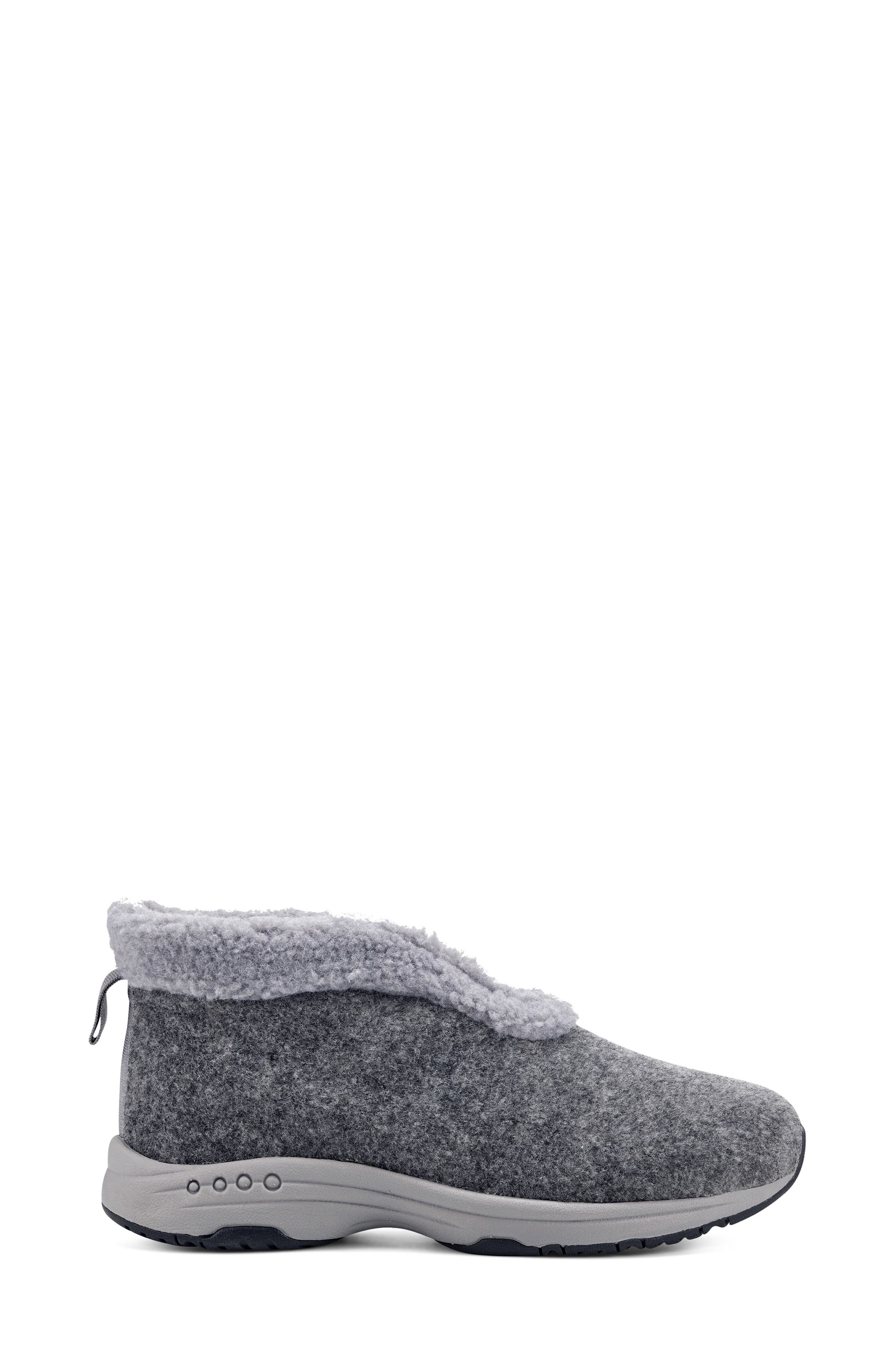 Easy Spirit Trepose Faux Shearling Lined Slipper, Alternate, color, Light Gray 050