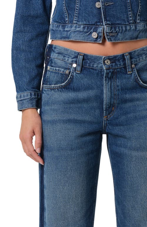Citizen Of Humanity Citizens Of Humanity Lindz Low Rise Easy Straight Leg Jeans In Blue