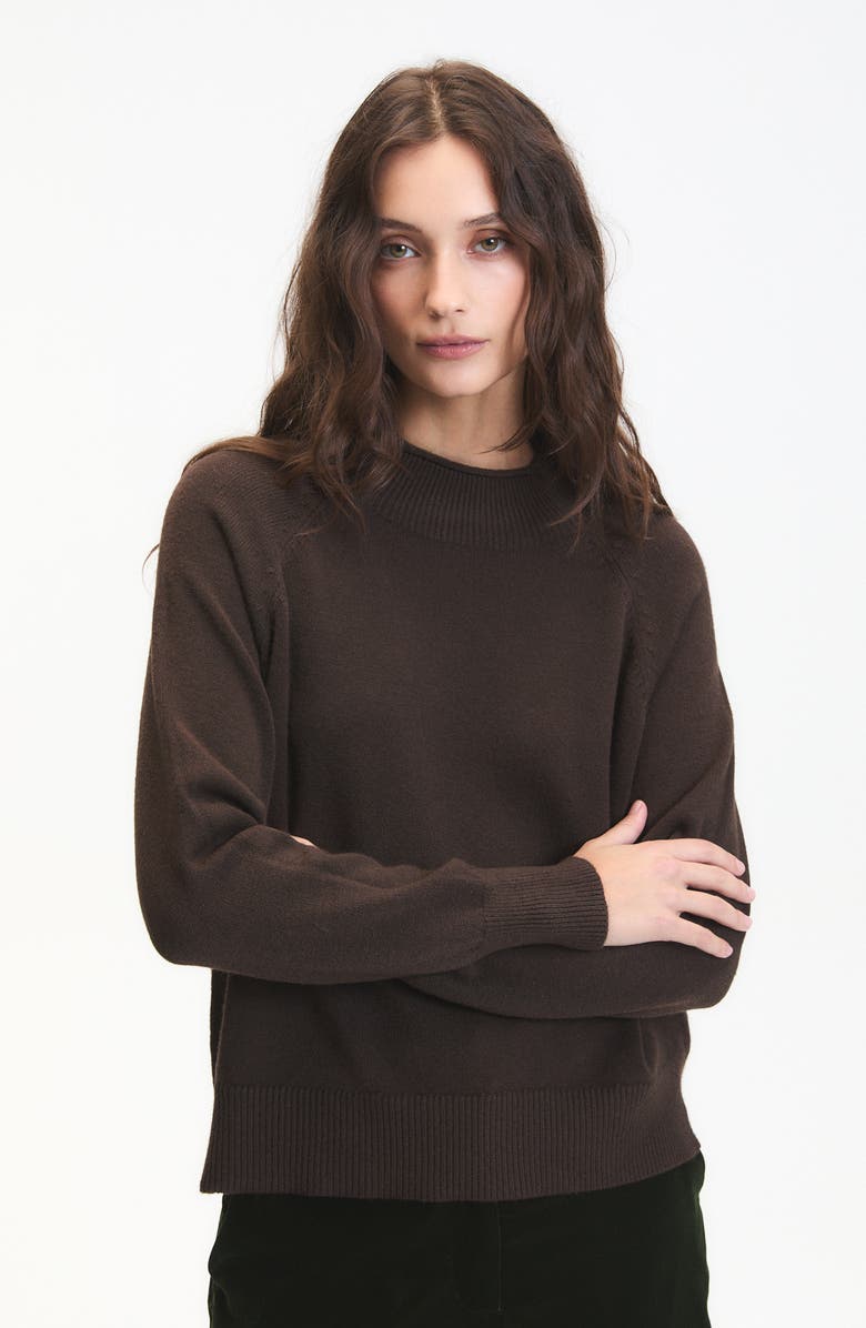 DELUC Douglas Crewneck Sweater, Alternate, color, Chocolate Brown
