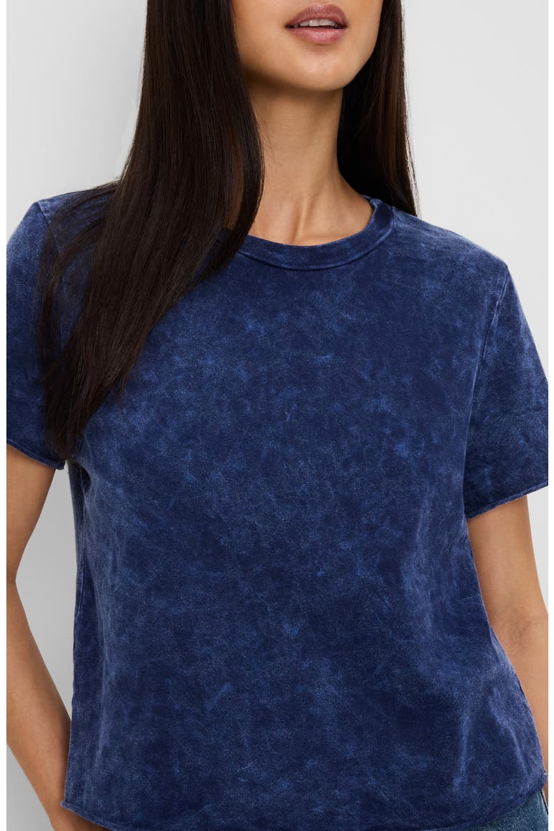 Jackie Raw Edge Crewneck T-Shirt, Alternate, color, NOCTURNAL