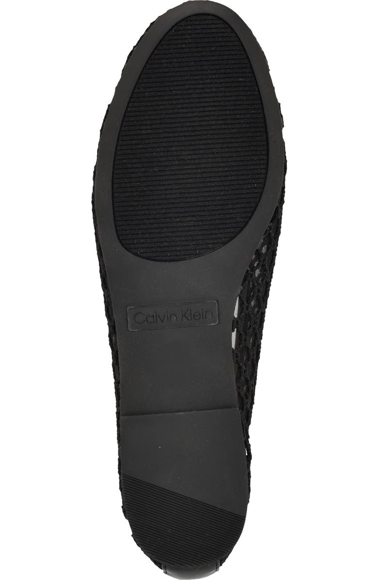 Calvin Klein Delicate Mesh Ballet Flat, Alternate, color, Black