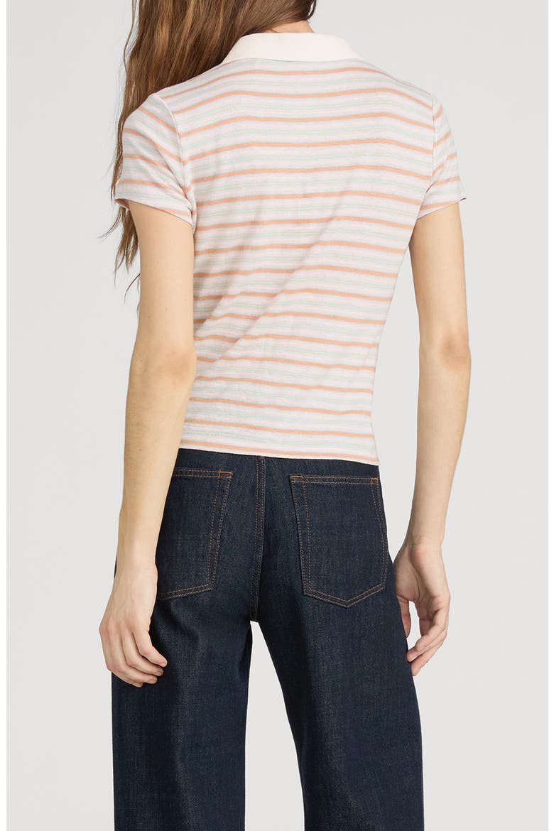 The Striped Polo, Alternate, color, PINK SAND MULTI