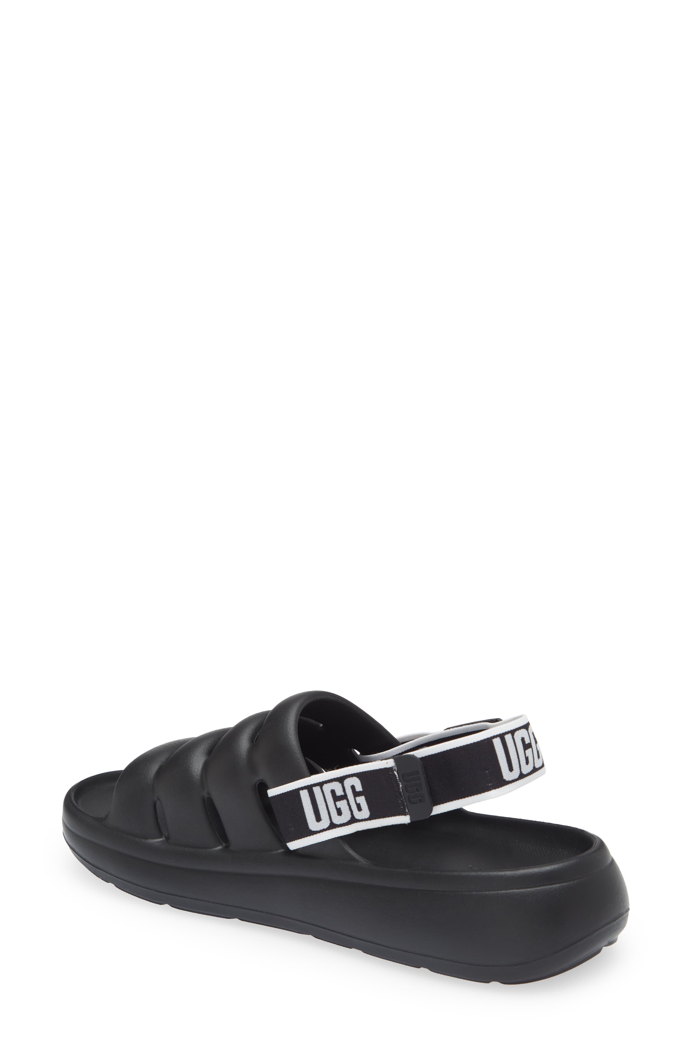 UGG<sup>®</sup> Sport Yeah Water Resistant Slingback Sandal, Alternate, color, Black