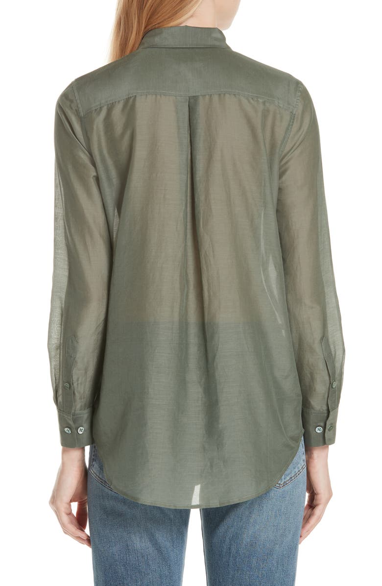 Equipment Essential Cotton & Silk Shirt, Alternate, color, 