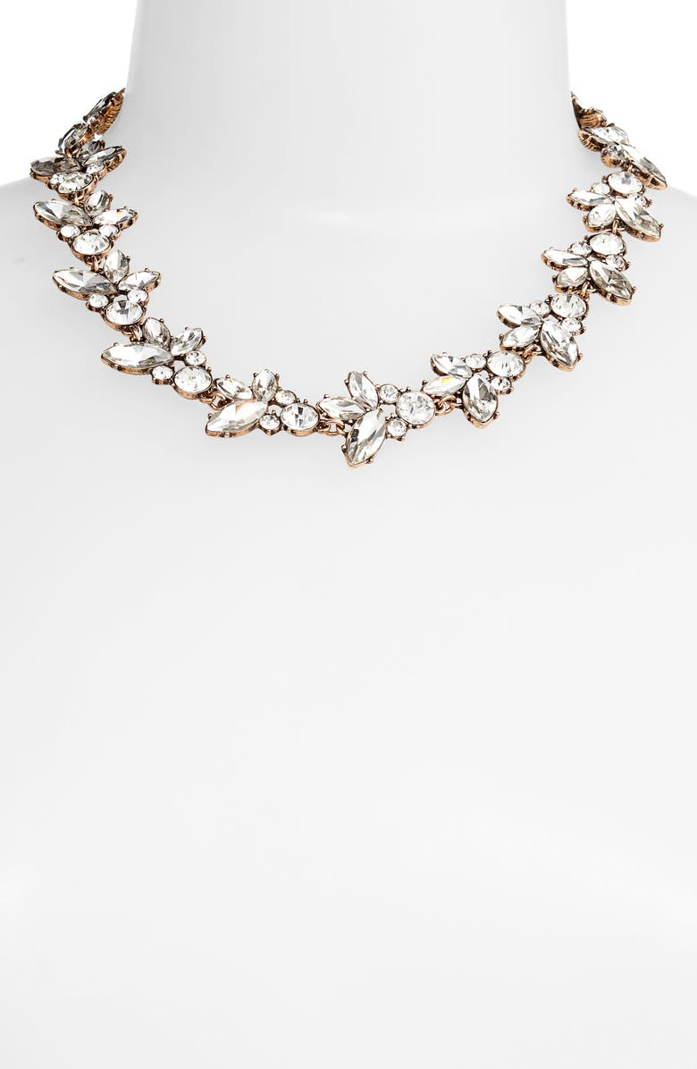 Knotty Crystal Statement Collar Necklace, Alternate, color, 