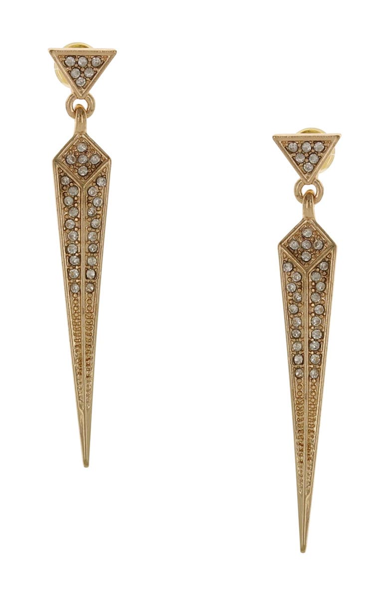 OLIVIA WELLES Ria Arrow Drop Earrings, Main, color, 