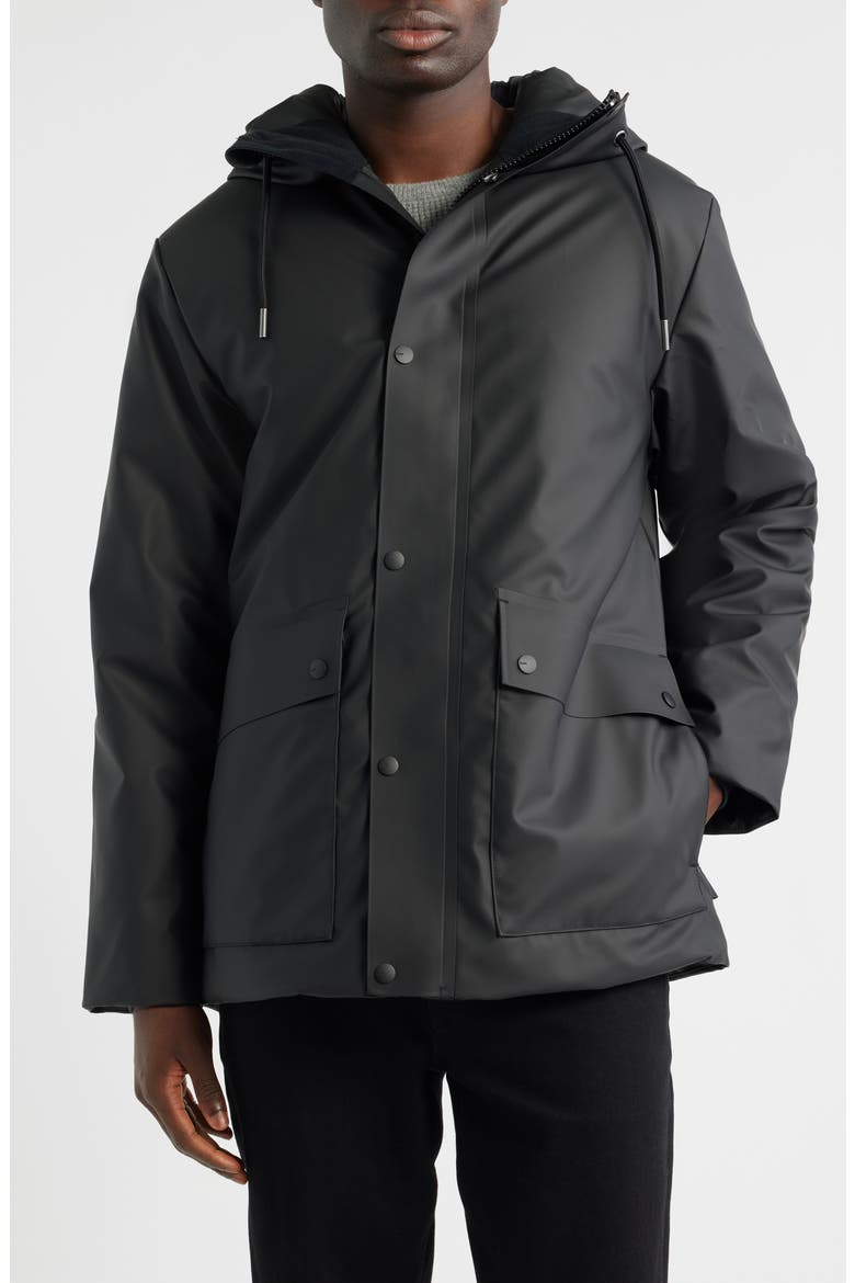 Nome Long Waterproof Parka, Alternate, color, BLACK