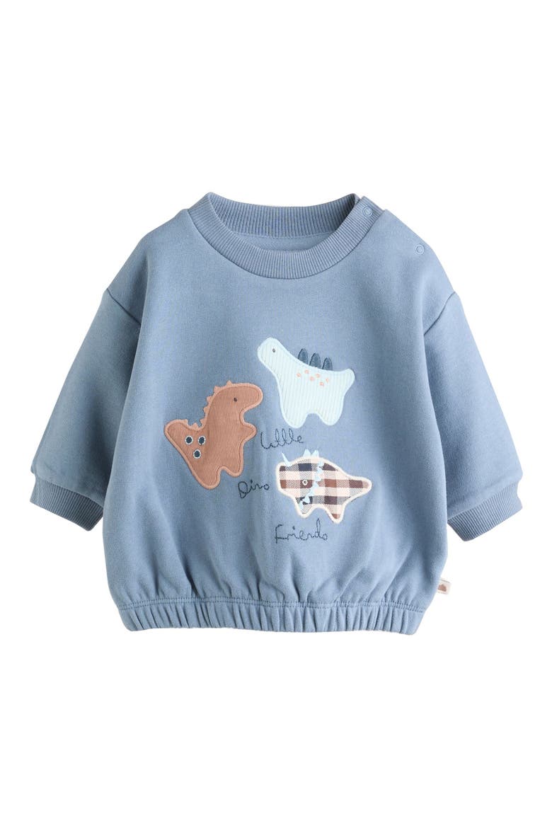 Dinosaur Sweatshirt & Leggings Set, Alternate, color, BLUE