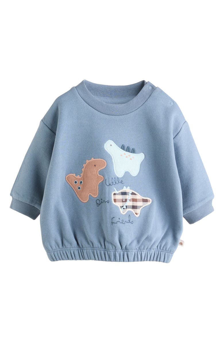 NEXT Dinosaur Sweatshirt & Leggings Set, Alternate, color, Blue