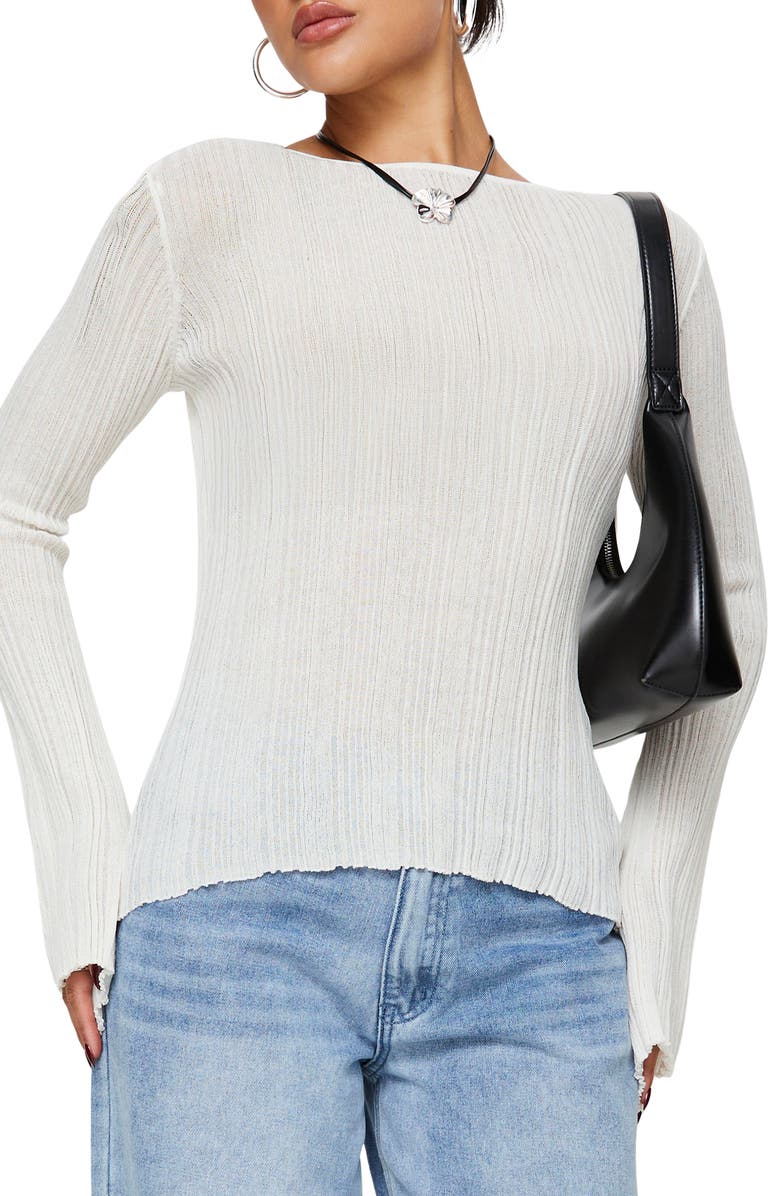 Princess Polly Wexley Rib Top, Main, color,