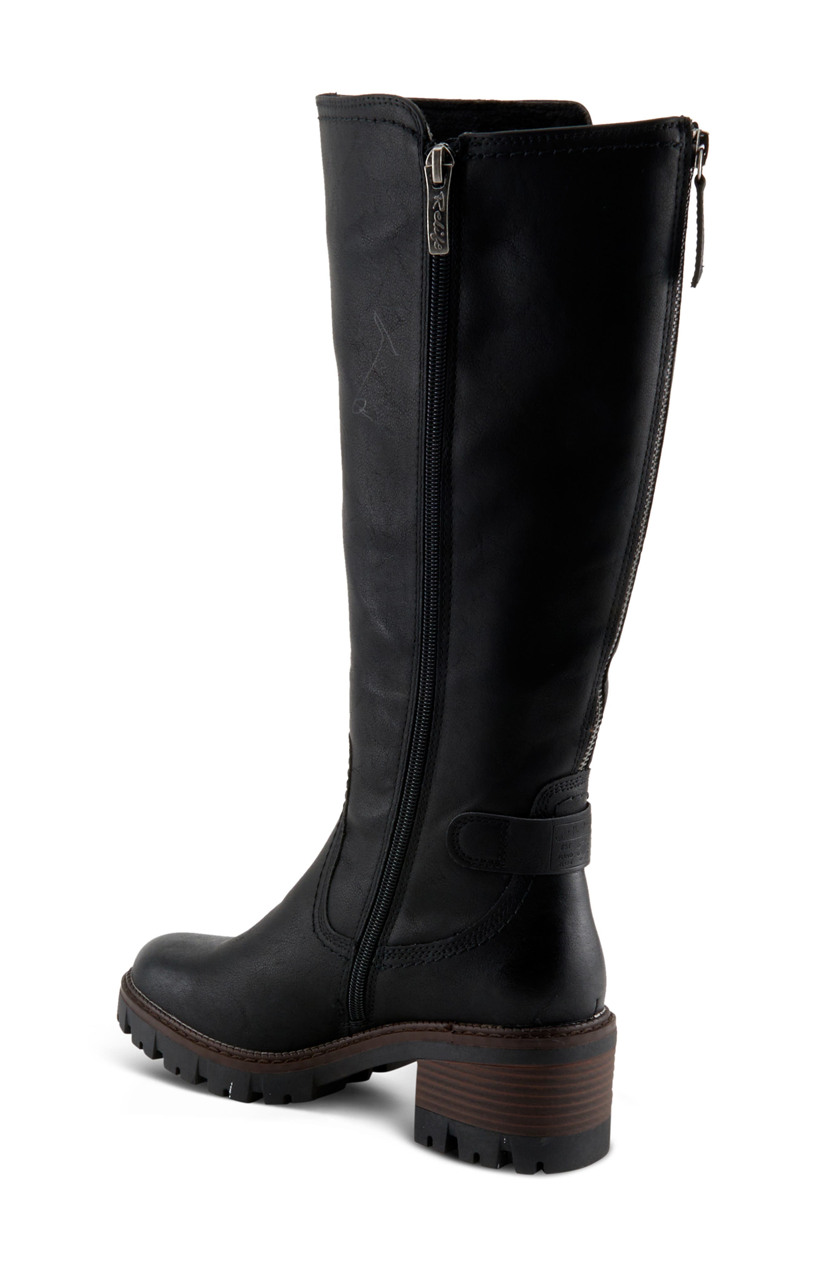 Spring Step Lexis Water Resistant Knee High Boot, Alternate, color, Black
