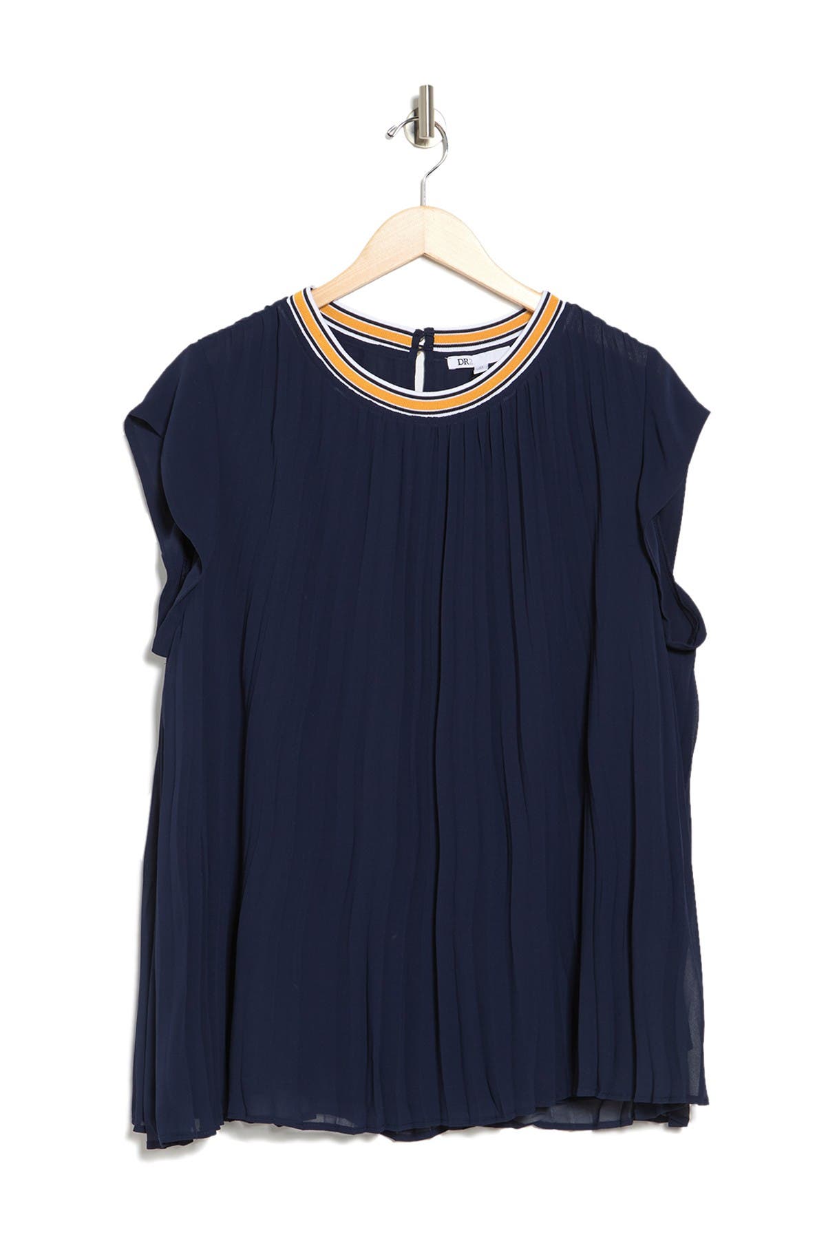 DR2 by Daniel Rainn Accordion Pleat Printed Blouse (Women) | Nordstromrack
