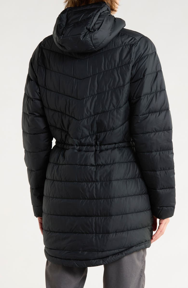 Columbia Pacific Locks Water Repellent Hooded Puffer Jacket, Alternate, color, Black