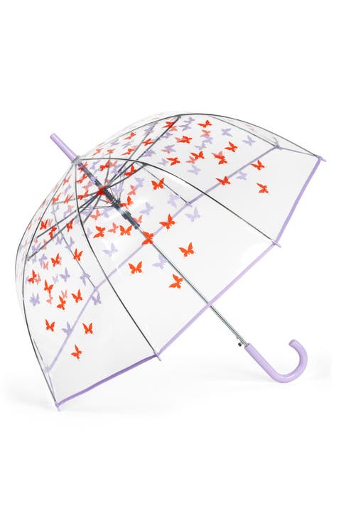 Bubble Stick Transparent Dome Umbrella