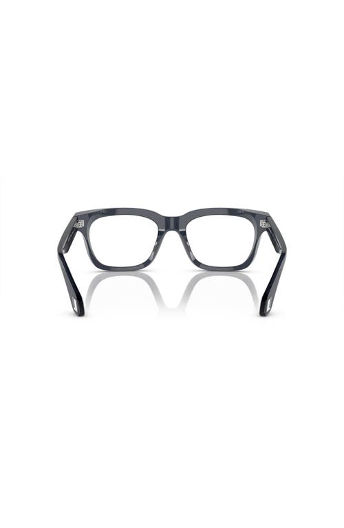 Giorgio Armani 52mm Rectangle Optical Glasses In Black