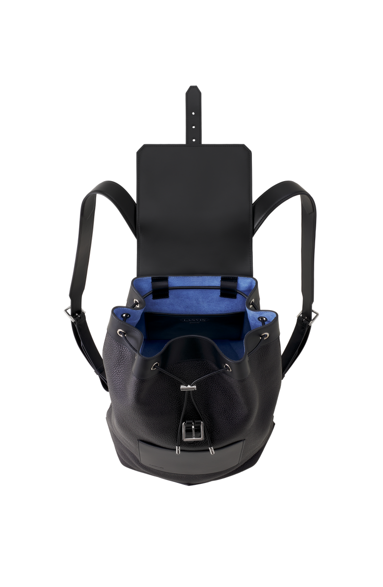 Lanvin Zaino Leather Backpack, Alternate, color, Black