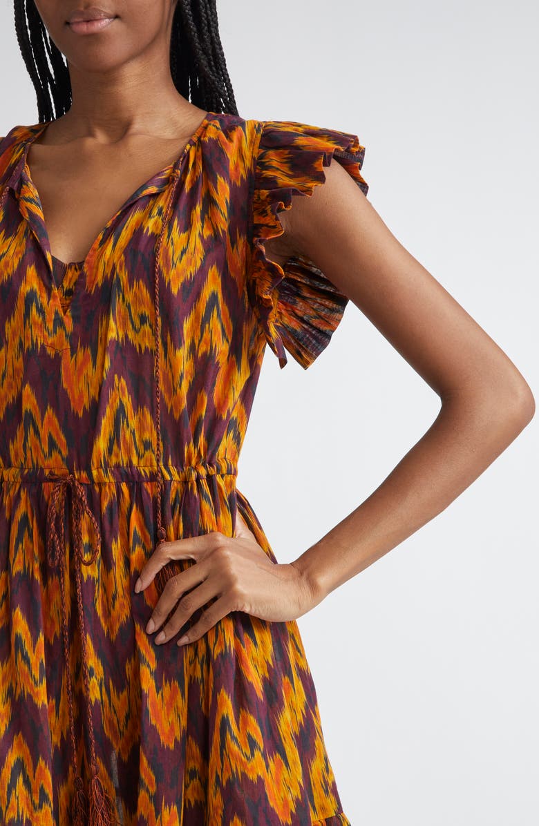 Ulla Johnson Kalina Cover-Up Minidress, Alternate, color, Terra