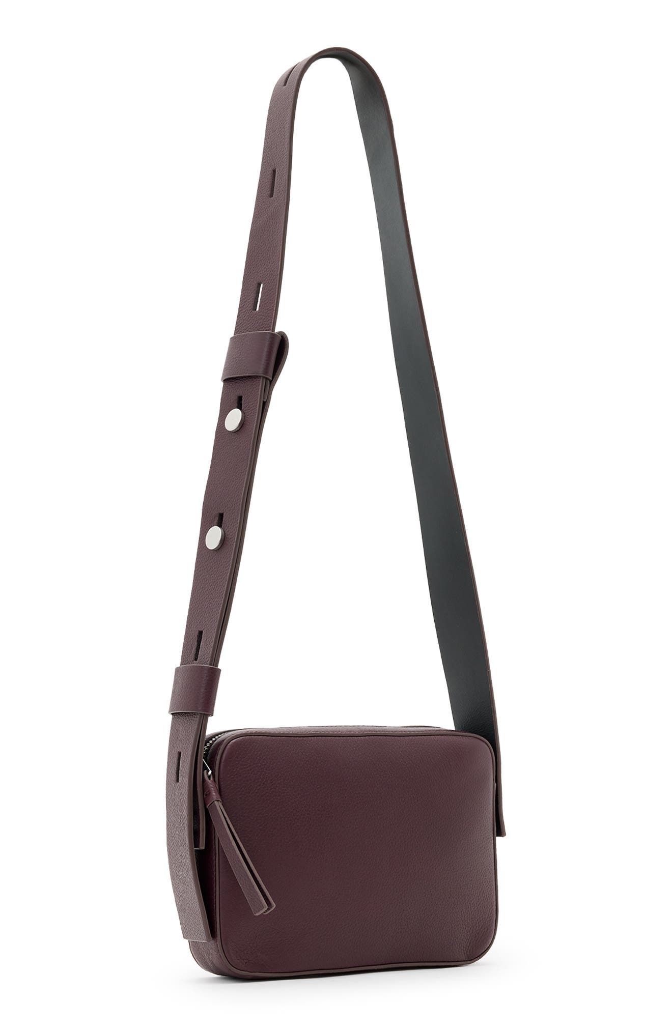 AllSaints Lucille Crossbody Bag, Alternate, color, Oxblood