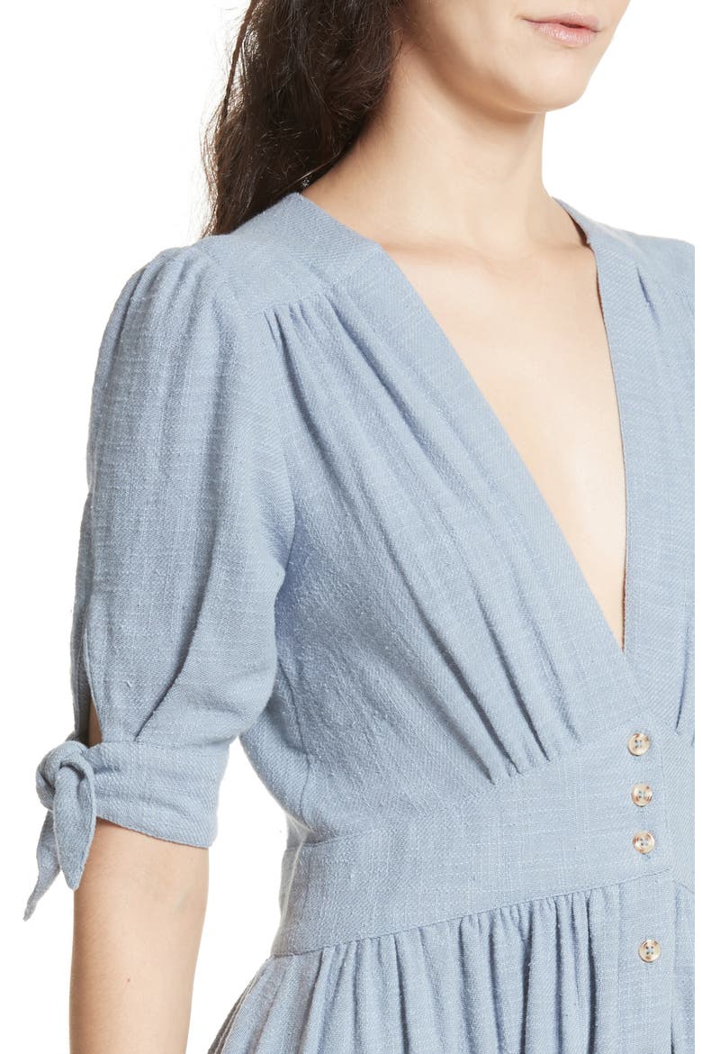 Love of My Life Midi Dress, Alternate, color, BLUE