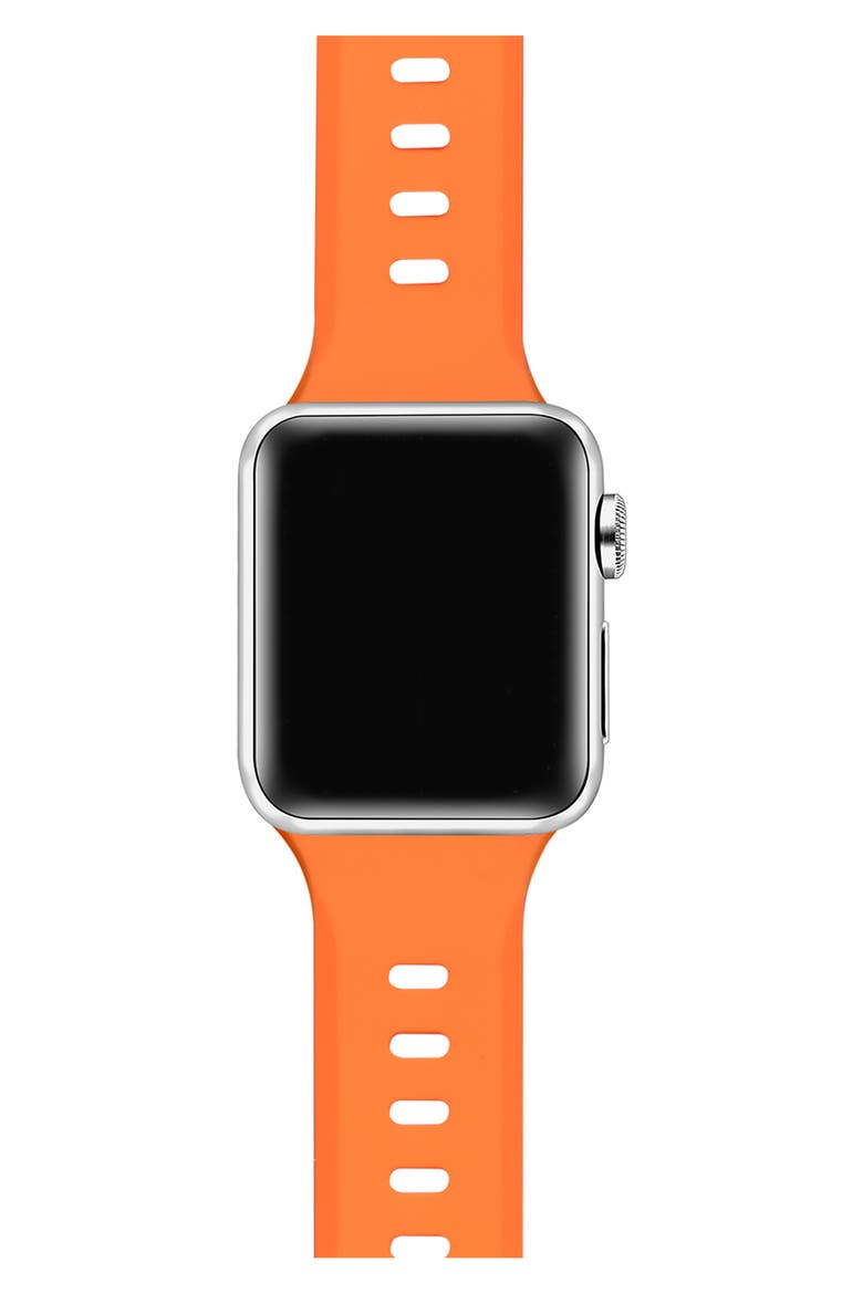 Premium Silicone 38–41mm Apple Watch® Watchband, Alternate, color, ORANGE