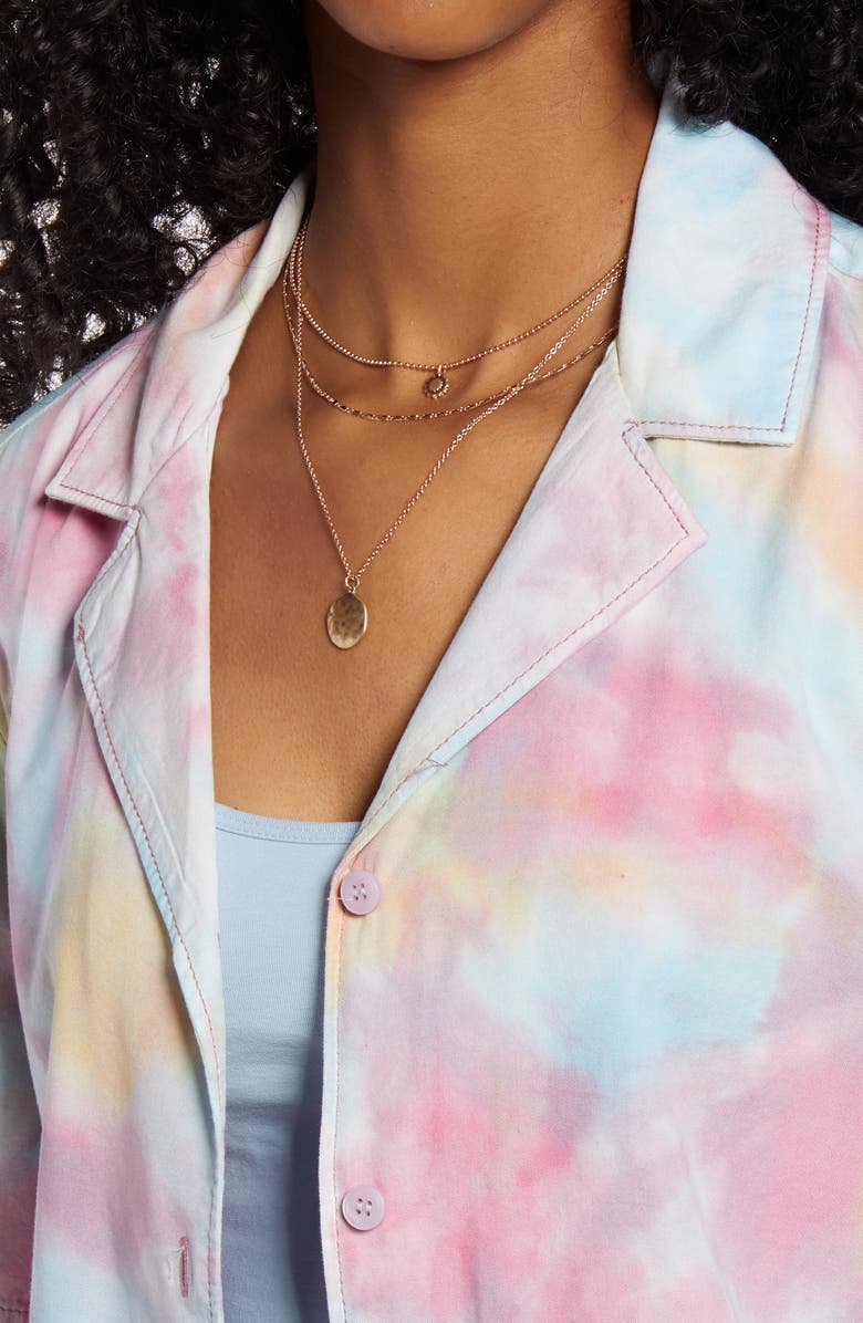 BP. Oversize Tie-Dye Button-Up Shirt, Alternate, color, 