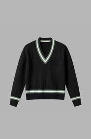 Blvck Knit V-Neck Sweater